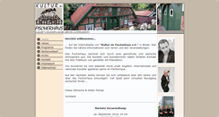 Desktop Screenshot of kultur-im-fischerhaus.de